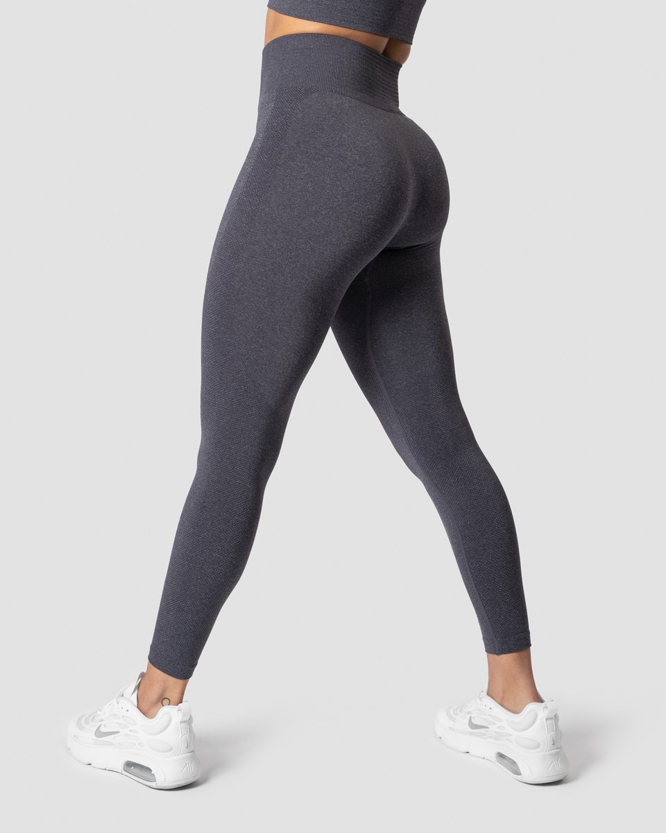 ICIW Define Seamless Pocket Tights Melange Mörkgrå | 356948UAV