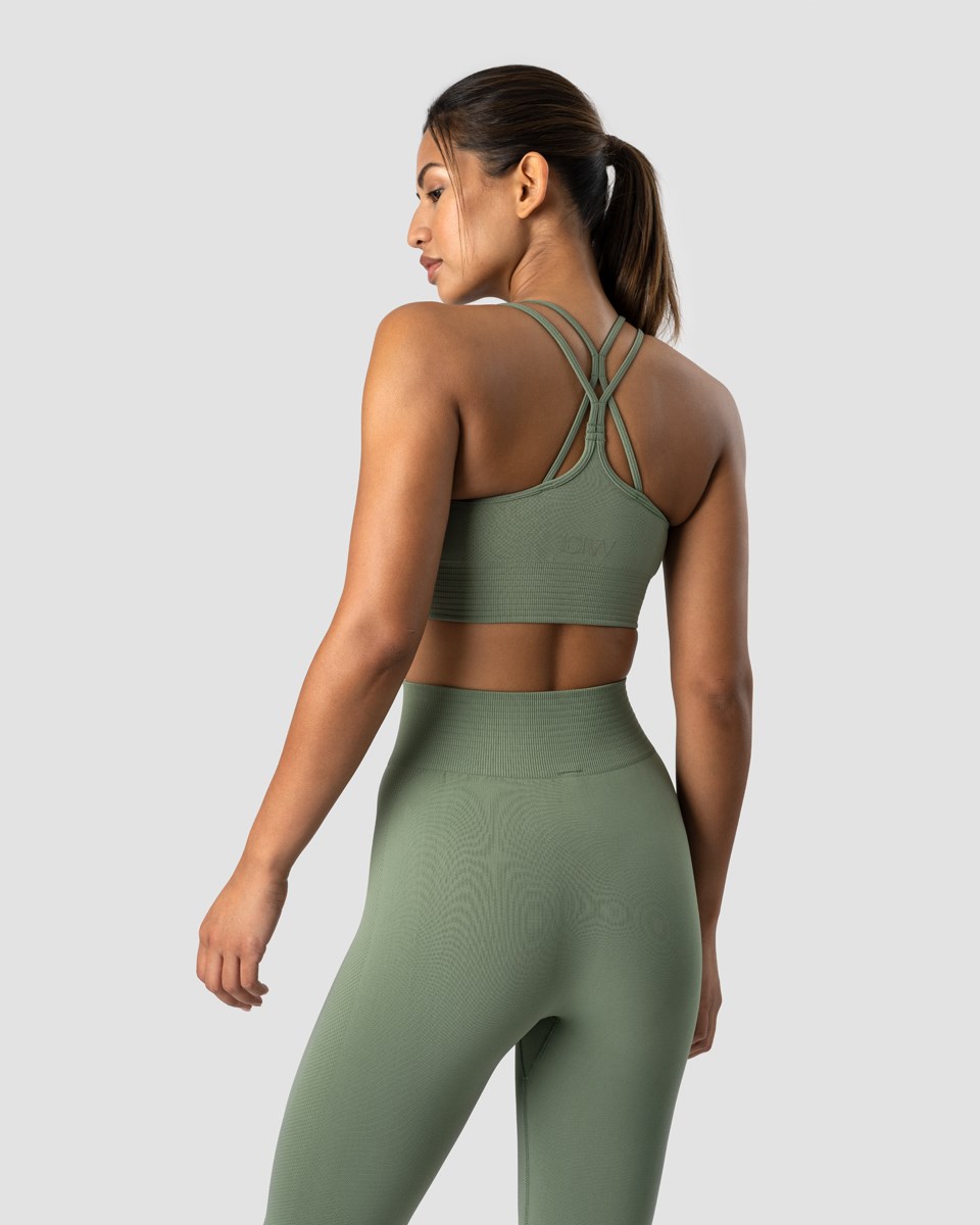 ICIW Define Seamless Sports Bra Dusty Ljusgröna | 517349RIT