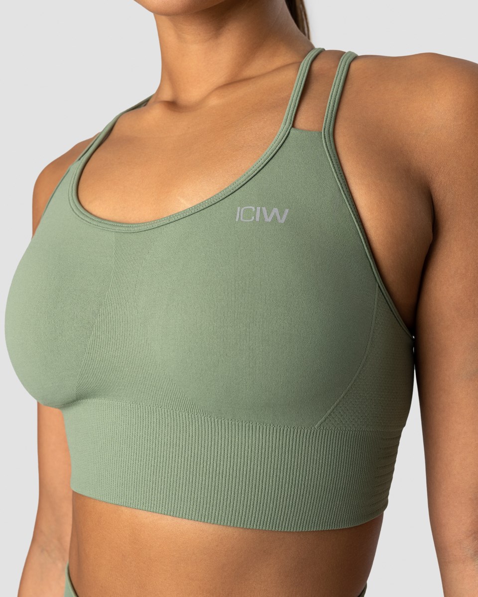 ICIW Define Seamless Sports Bra Dusty Ljusgröna | 517349RIT