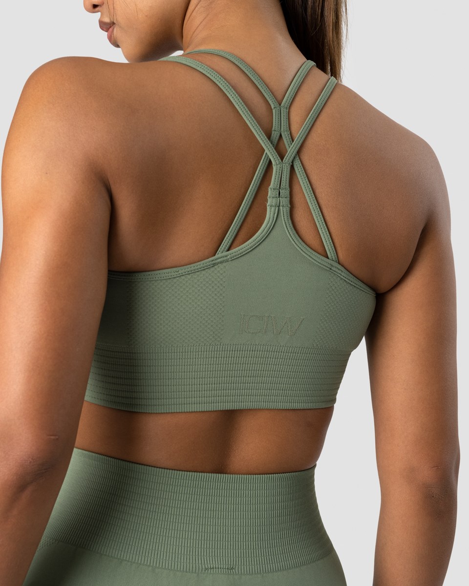 ICIW Define Seamless Sports Bra Dusty Ljusgröna | 517349RIT