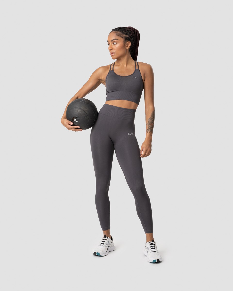 ICIW Define Seamless Sports Bra Graphite Mörkgrå | 615947YIN