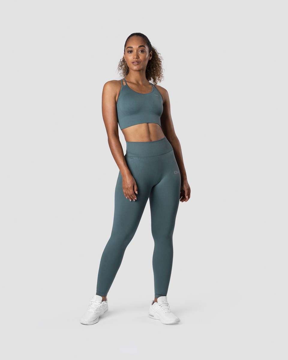 ICIW Define Seamless Sports Bra Jungle Mörkgröna | 649285OCE