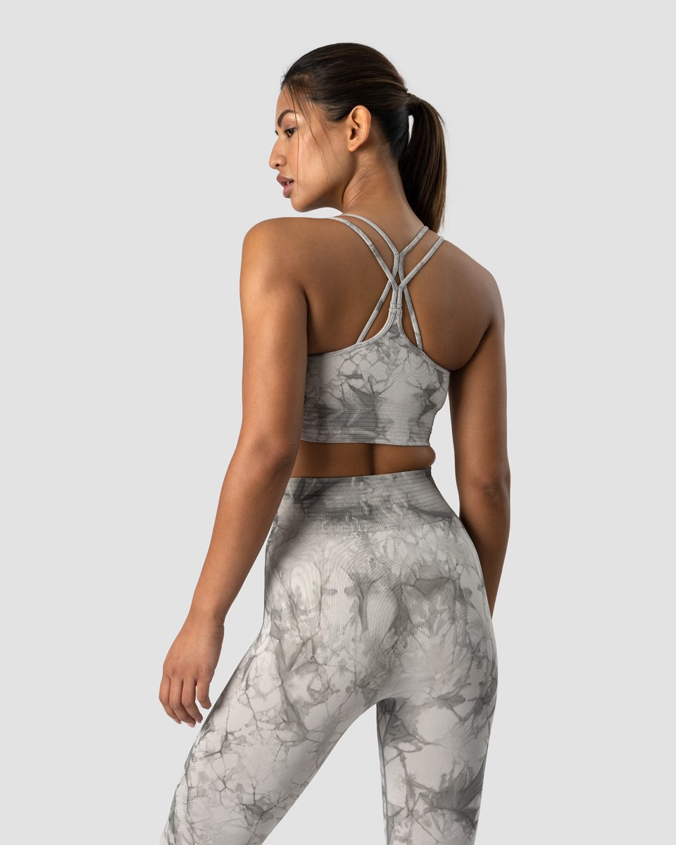 ICIW Define Seamless Tie Dye Sports Bra Ljusgrå | 563190TJY