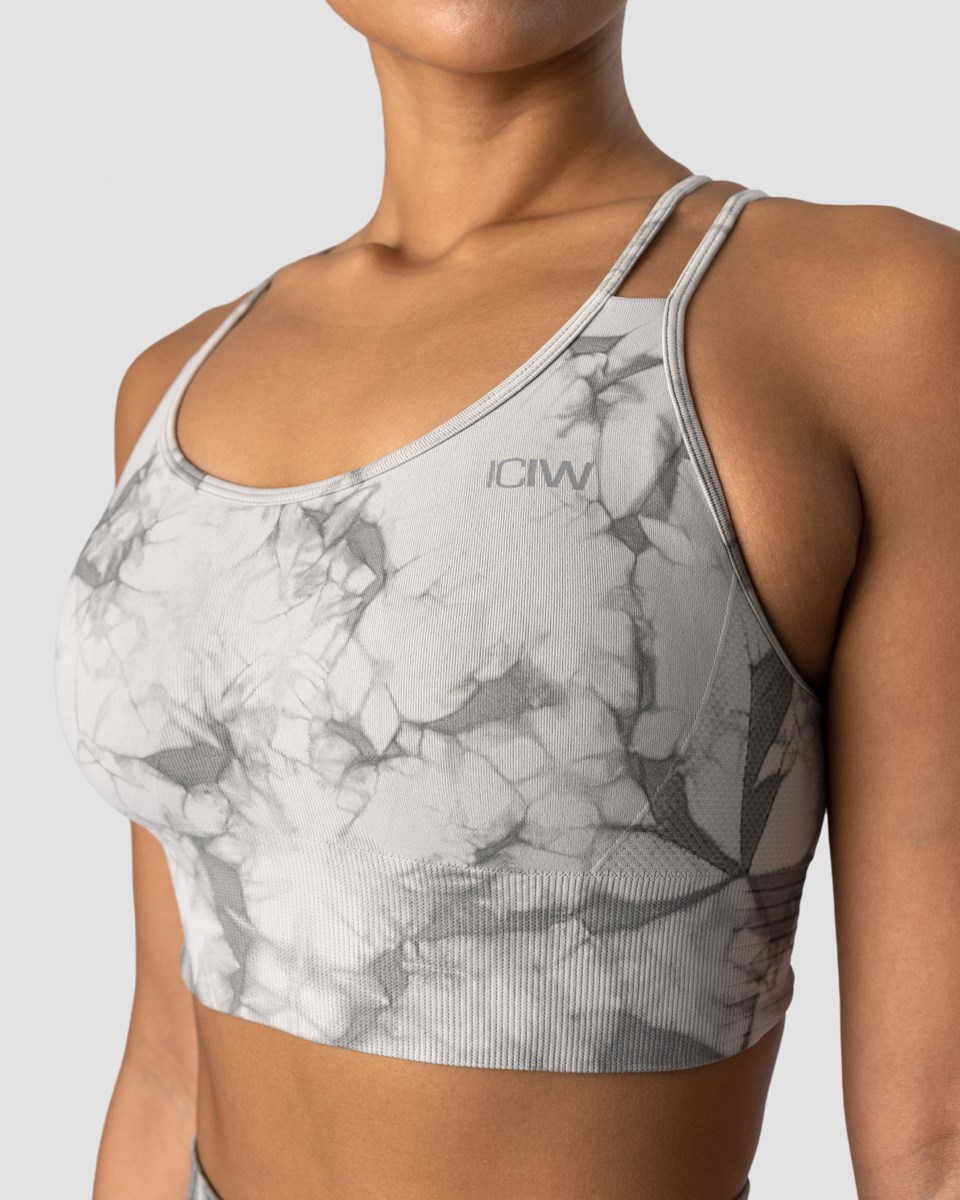 ICIW Define Seamless Tie Dye Sports Bra Ljusgrå | 563190TJY