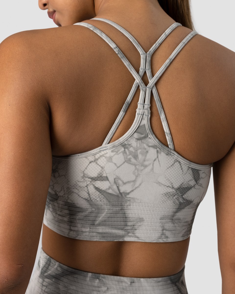 ICIW Define Seamless Tie Dye Sports Bra Ljusgrå | 563190TJY