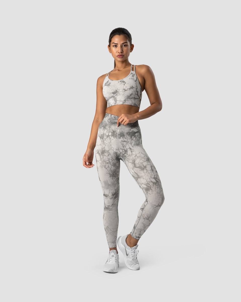 ICIW Define Seamless Tie Dye Sports Bra Ljusgrå | 563190TJY