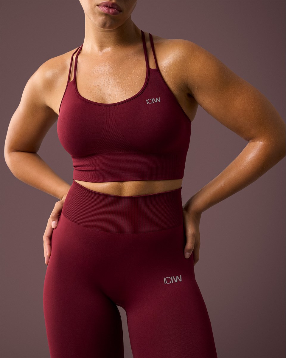 ICIW Define Seamless Tights Burgundy Mörkröda | 567049RBP