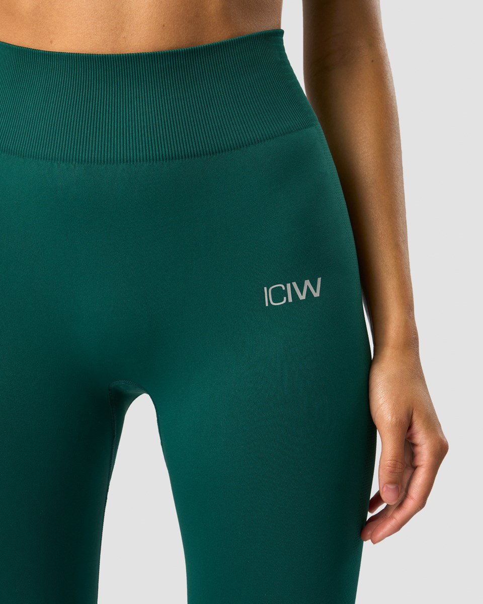 ICIW Define Seamless Tights Dark Mörkgröna | 340129UJT