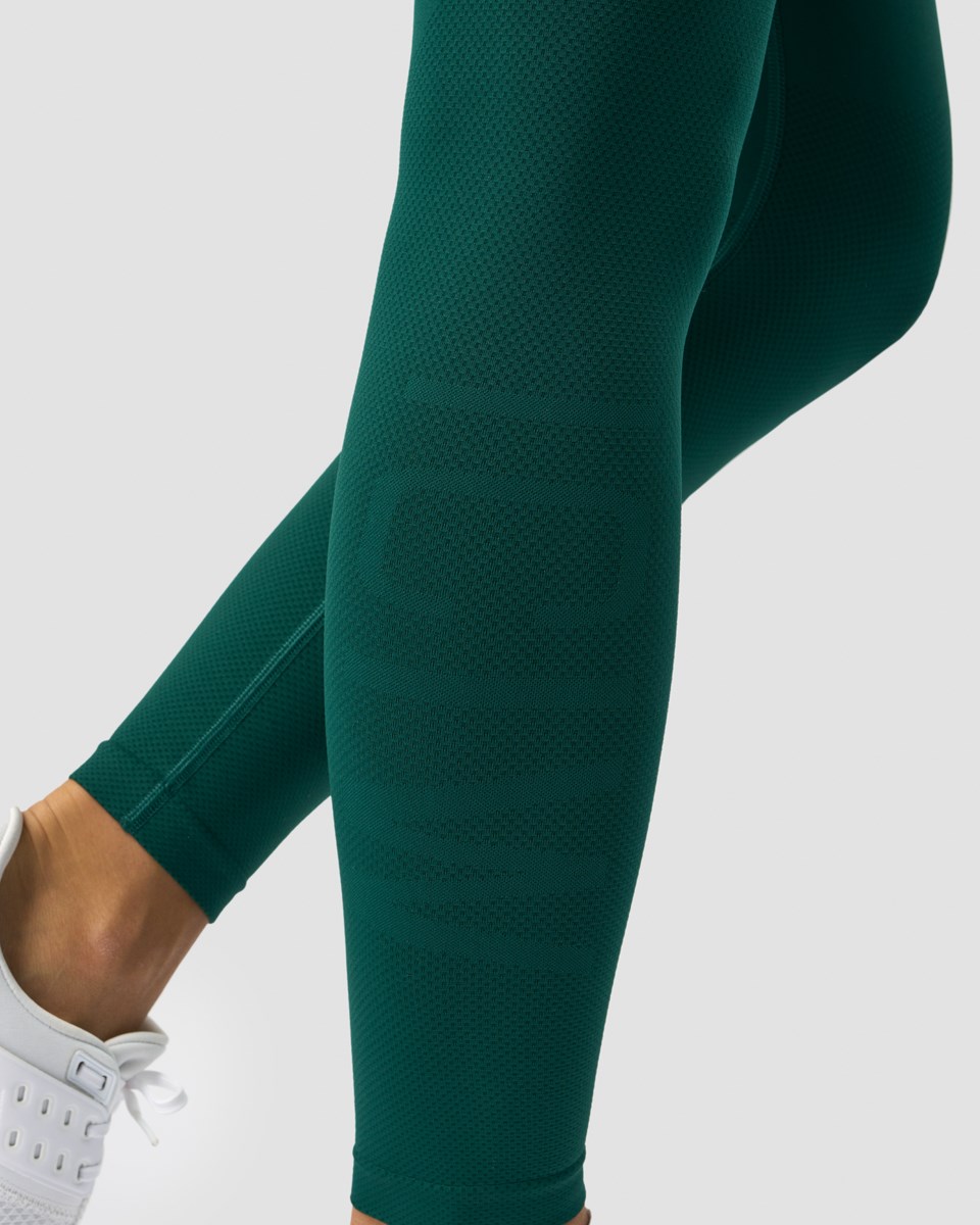 ICIW Define Seamless Tights Dark Mörkgröna | 340129UJT