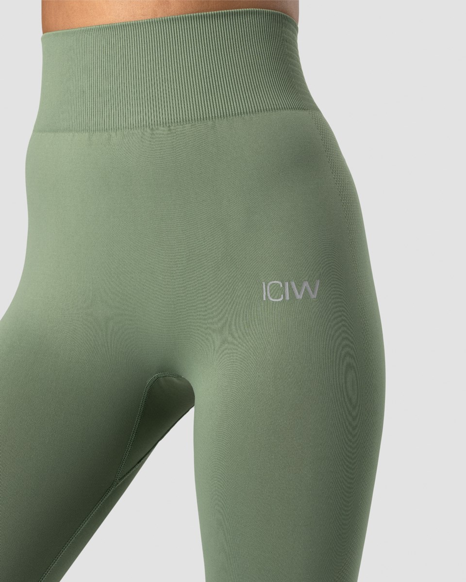 ICIW Define Seamless Tights Dusty Ljusgröna | 106493CXD