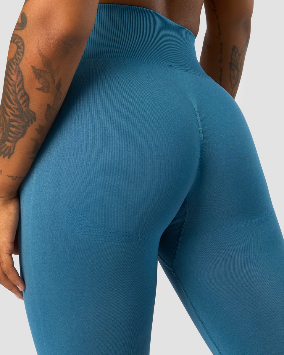 ICIW Deluxe Seamless Tights Teal Mörkblå | 028765FHN