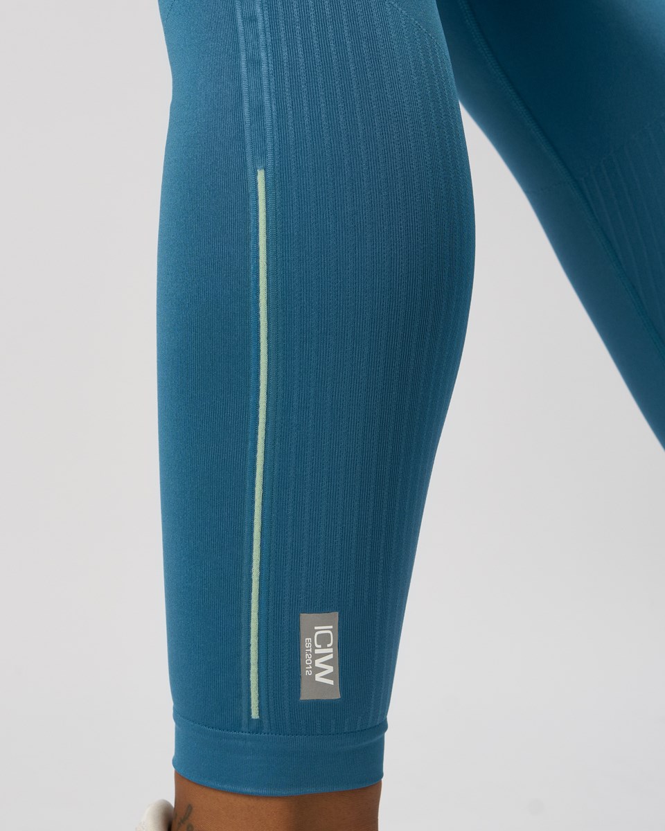 ICIW Deluxe Seamless Tights Teal Mörkblå | 028765FHN