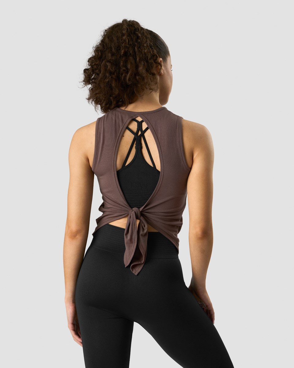 ICIW Empowering Open Back Tank Chestnut Bruna | 273819HJD