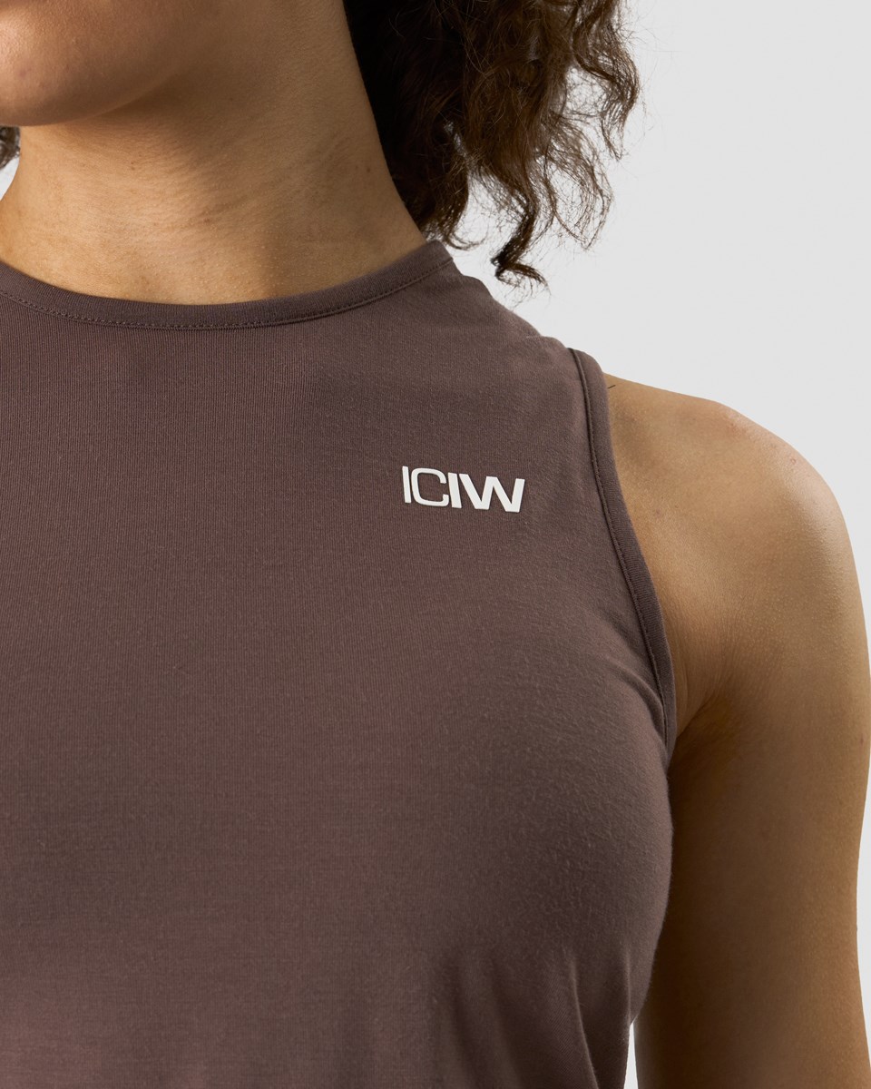 ICIW Empowering Open Back Tank Chestnut Bruna | 273819HJD