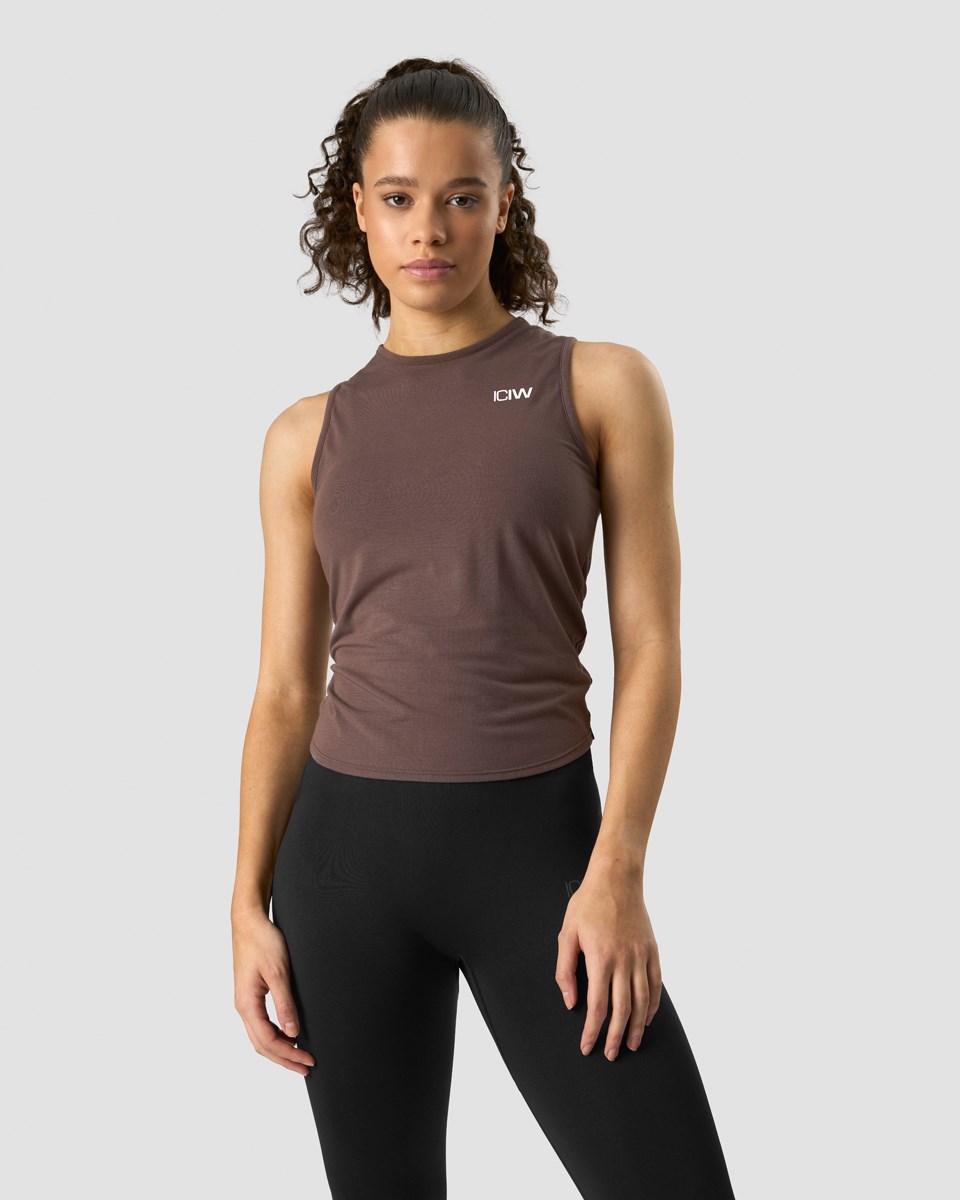 ICIW Empowering Open Back Tank Chestnut Bruna | 273819HJD