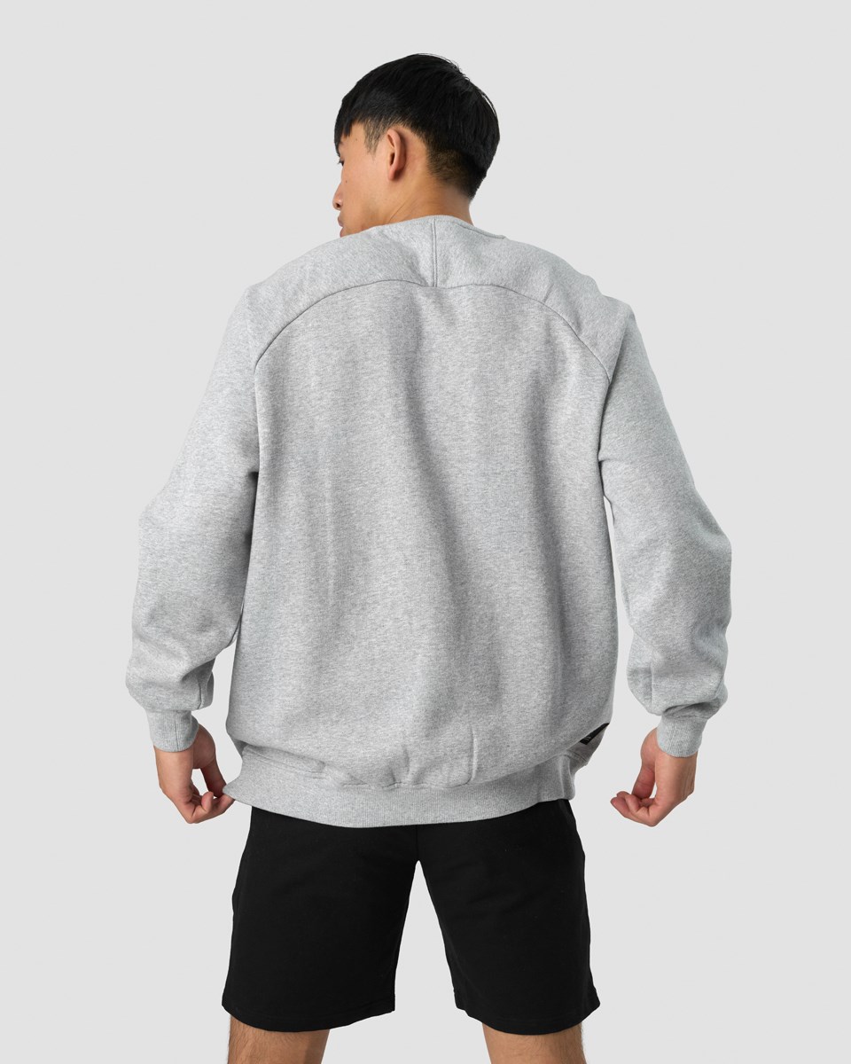 ICIW Essential Crewneck Loose Fit Light Ljusgrå | 046781QRL