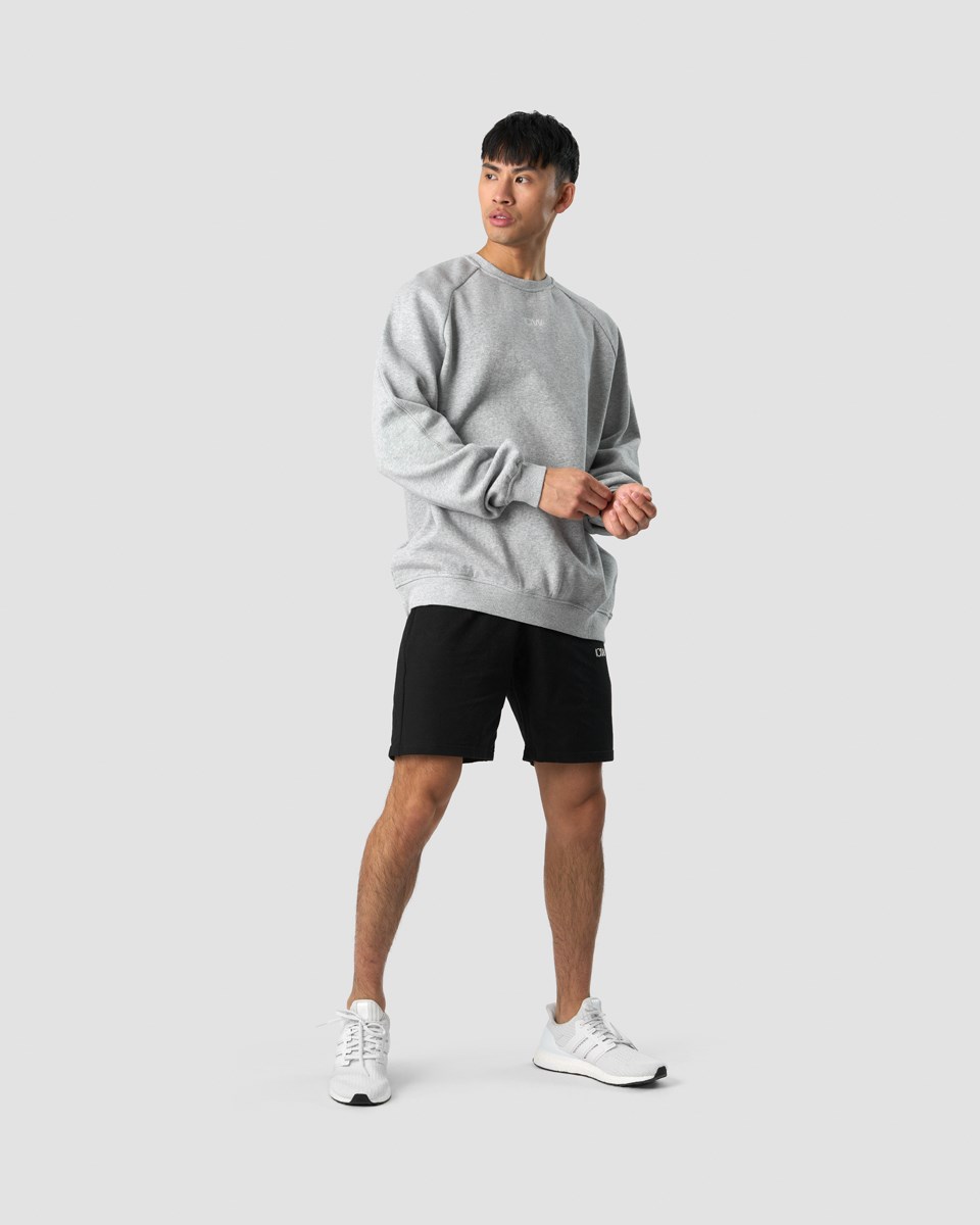 ICIW Essential Crewneck Loose Fit Light Ljusgrå | 046781QRL