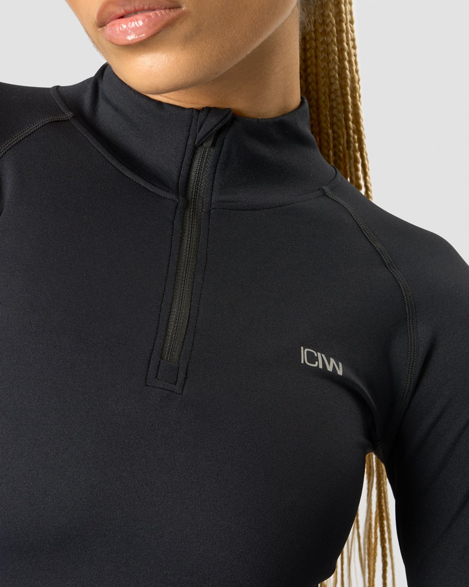 ICIW Everyday 1 4 Zip Wmn Svarta | 340179LSY