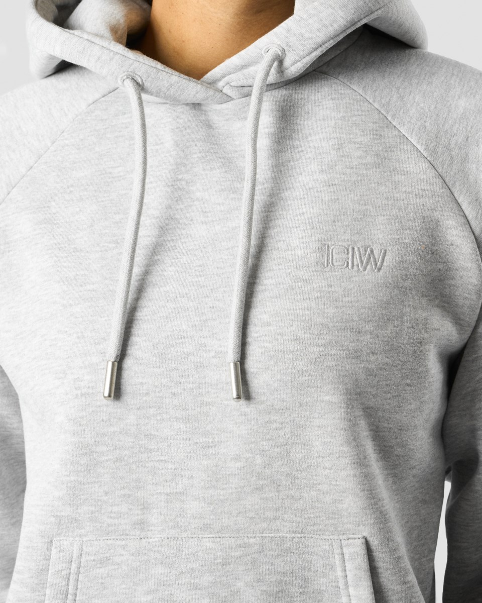 ICIW Everyday Hoodie Wmn Light Melange Ljusgrå | 231685FMX