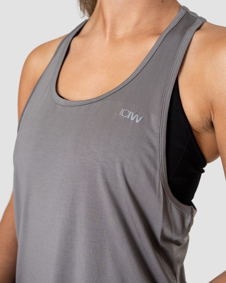 ICIW Everyday Racerback Tank Top Dk Mörkgrå | 703251ERY