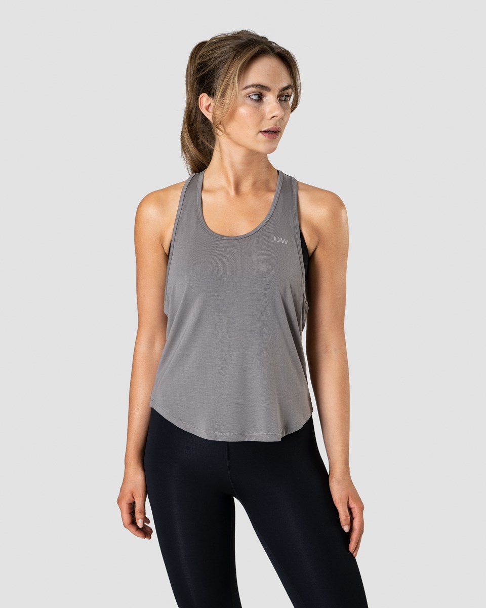 ICIW Everyday Racerback Tank Top Dk Mörkgrå | 703251ERY