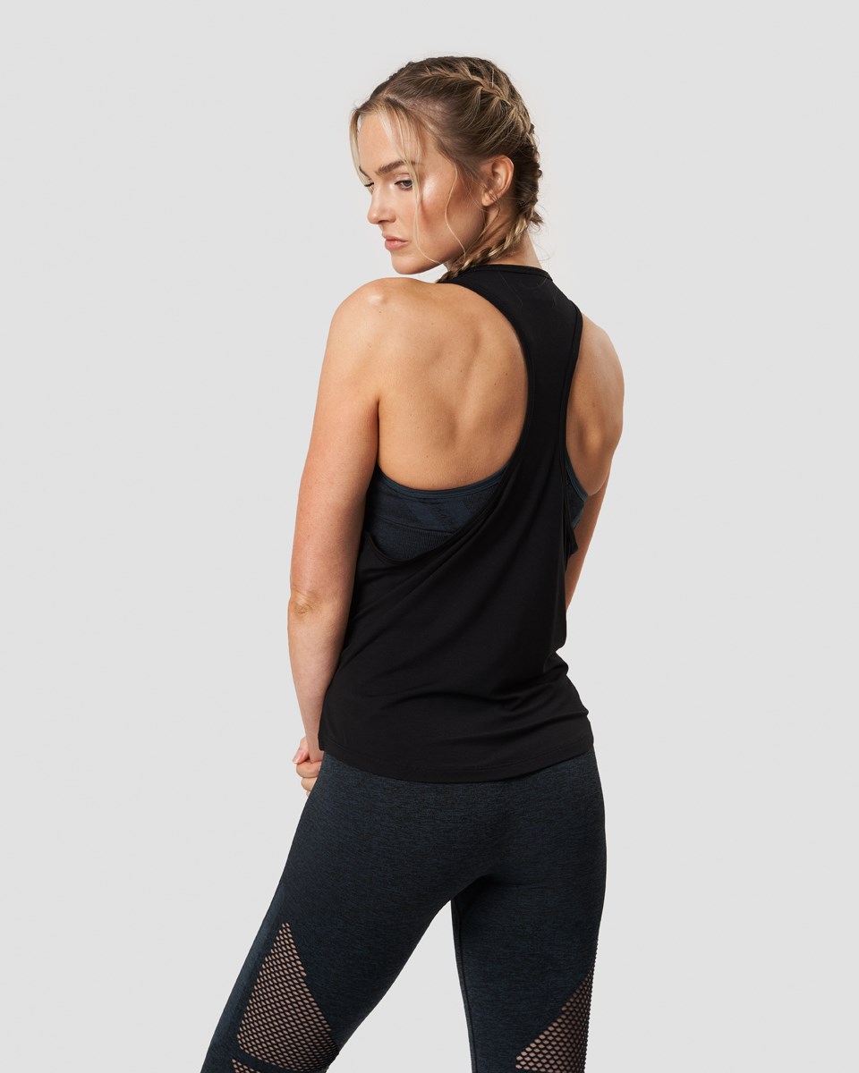 ICIW Everyday Racerback Tank Top Svarta | 932670EFY