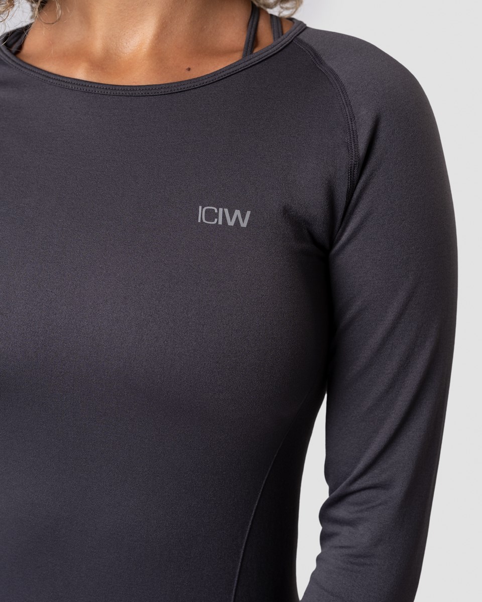 ICIW Everyday Seamless LS Graphite Wmn Mörkgrå | 295310QCE