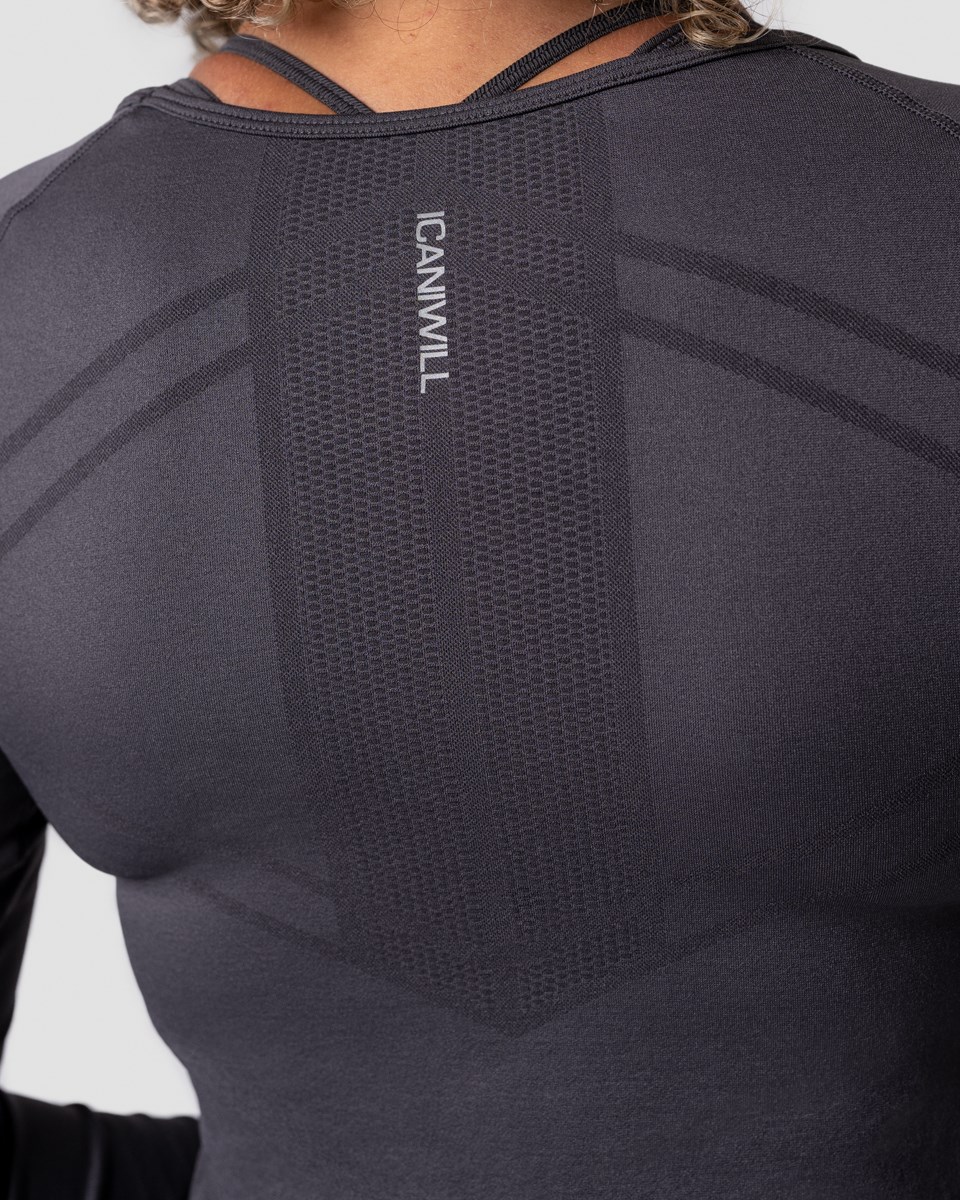 ICIW Everyday Seamless LS Graphite Wmn Mörkgrå | 295310QCE