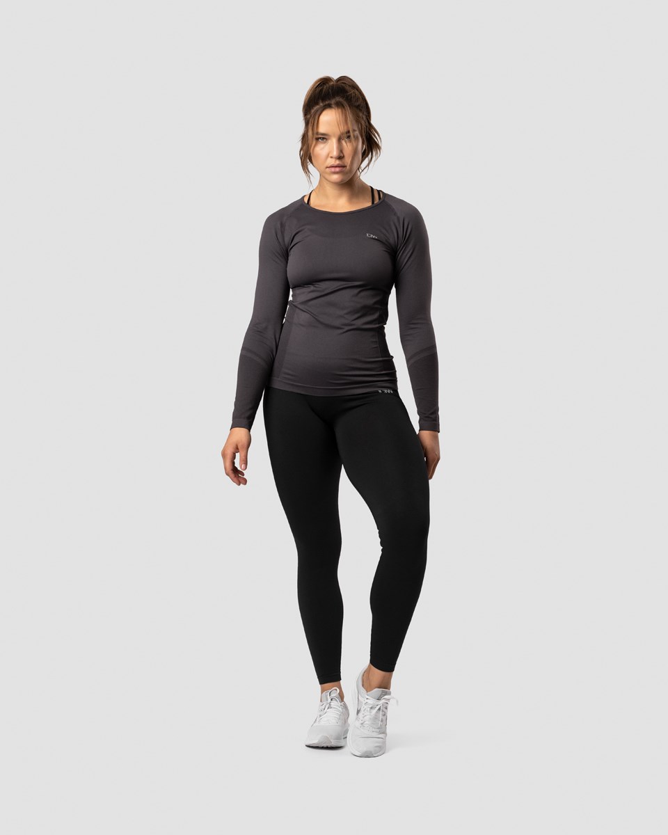 ICIW Everyday Seamless LS Graphite Wmn Mörkgrå | 295310QCE