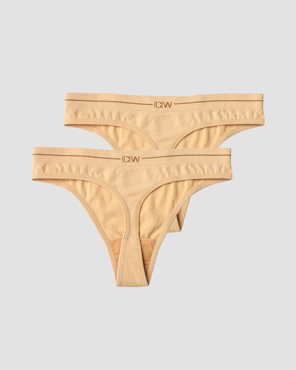 ICIW Everyday Seamless String 2-pack Beige | 958160MRP