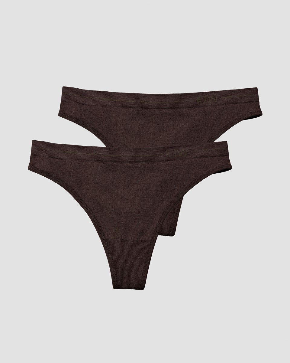 ICIW Everyday Seamless String 2-pack Moccha Bruna | 079186DRG