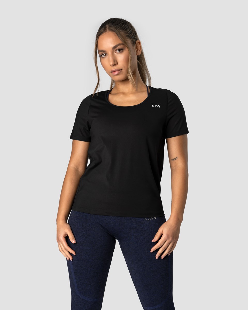 ICIW Everyday Tech T-shirt Wmn Svarta | 564391OCE