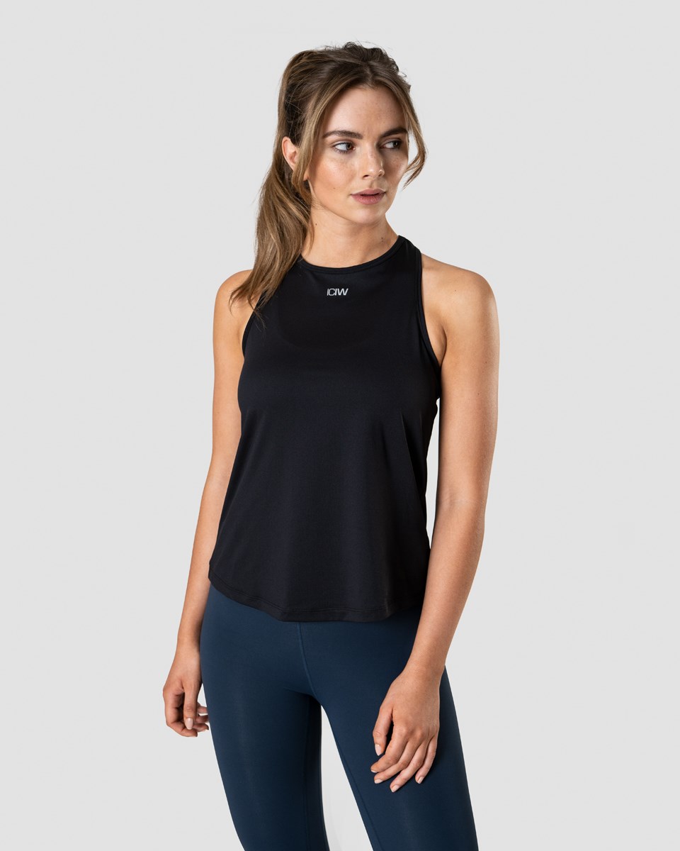 ICIW High Neck Tank Top Svarta | 807591QAC