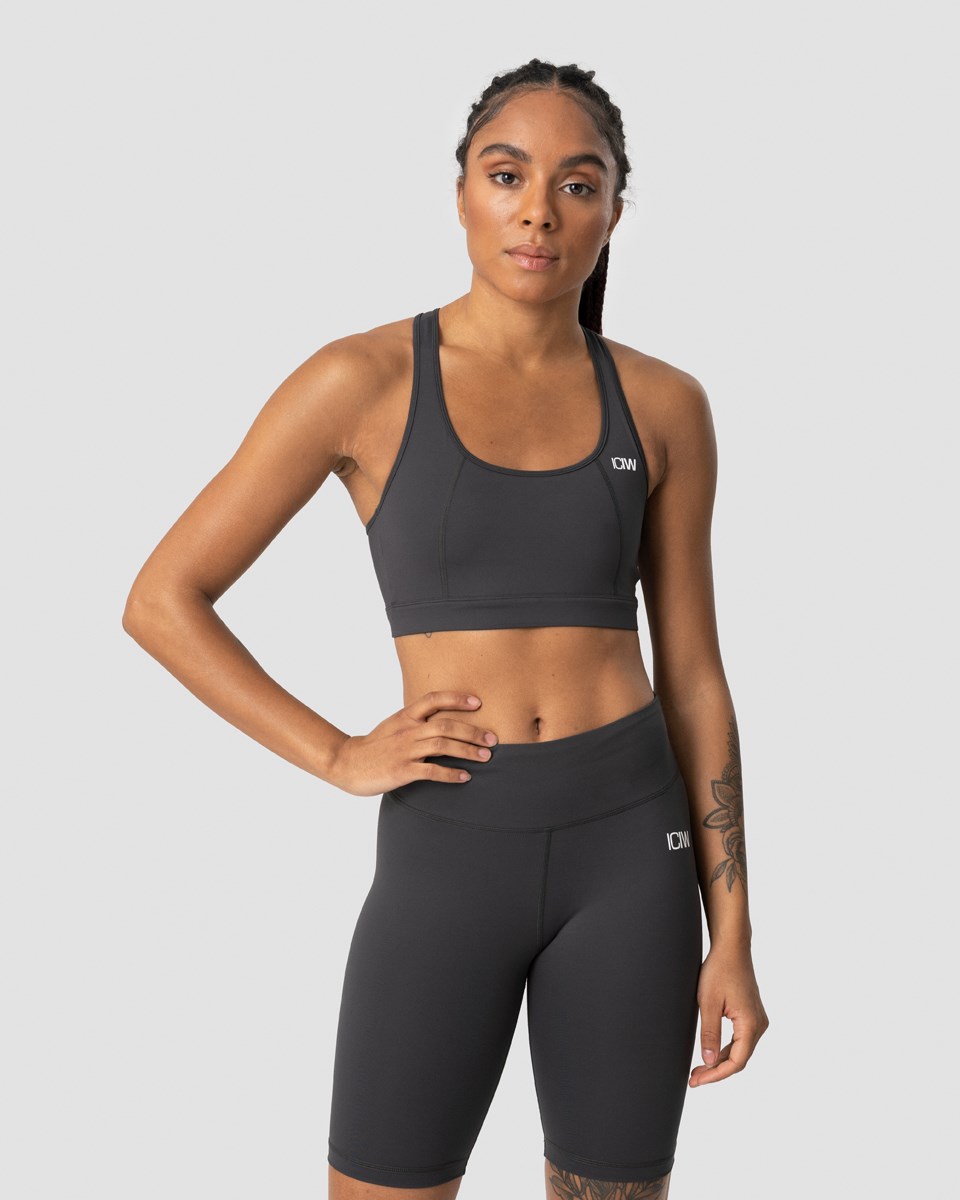 ICIW Klassiska Sports Bra Anthracite Mörkgrå | 942068COZ