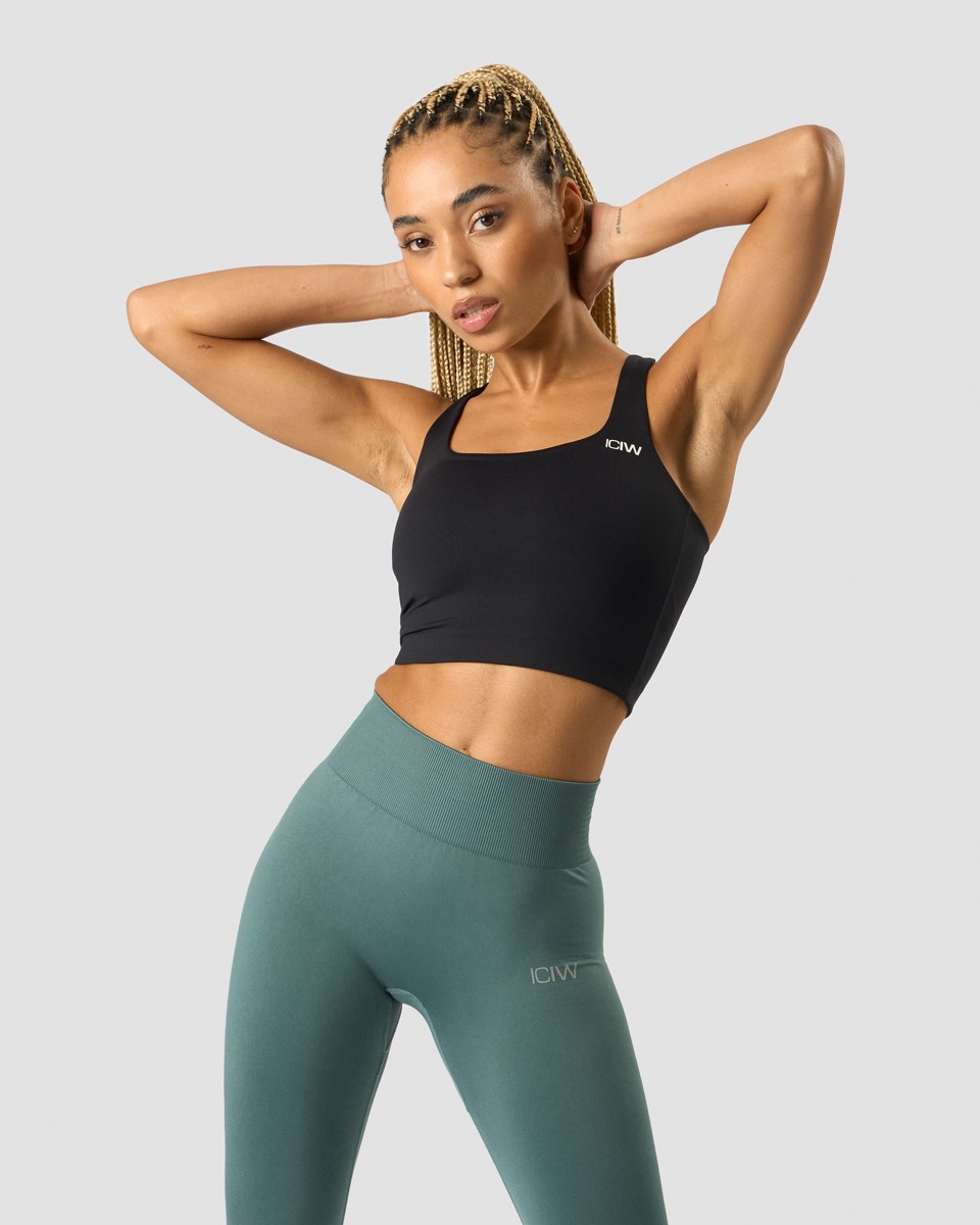 ICIW Klassiska Sports Bra Tank Svarta | 421596CPK