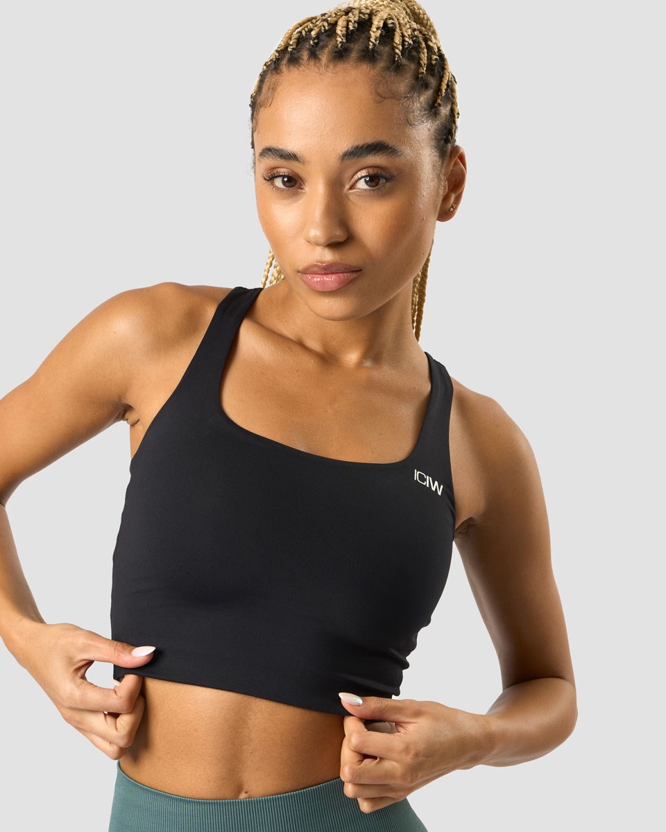 ICIW Klassiska Sports Bra Tank Svarta | 421596CPK