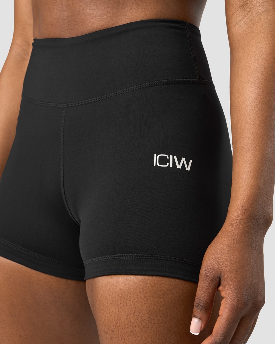 ICIW Klassiska V-shape Tight Shorts Wmn Svarta | 015698MRX