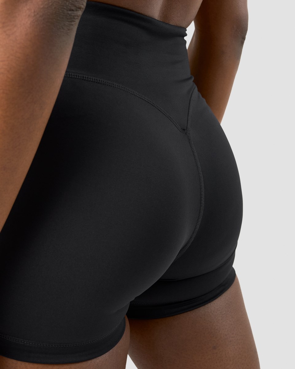 ICIW Klassiska V-shape Tight Shorts Wmn Svarta | 015698MRX