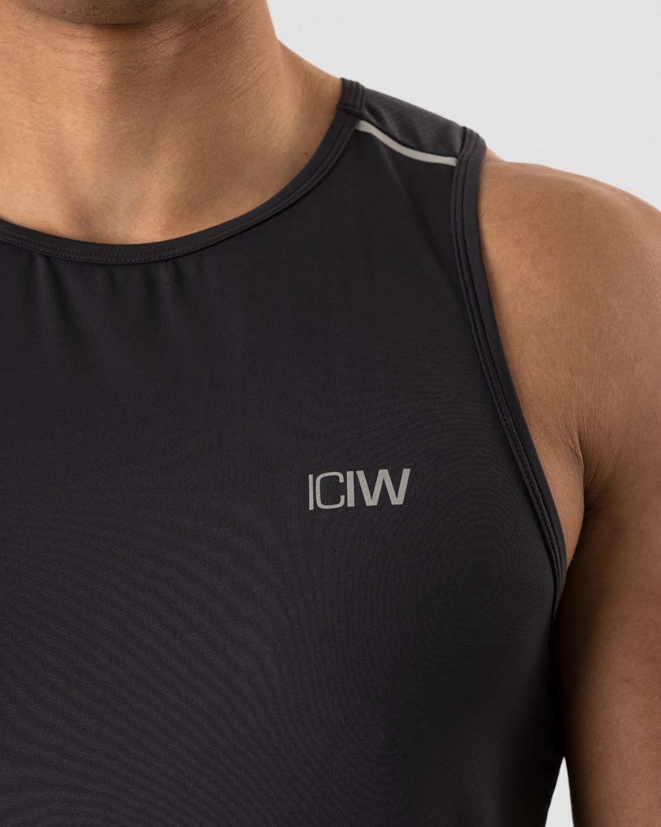 ICIW Lätta Tränings Tank Top Graphite Mörkgrå | 947538TVD