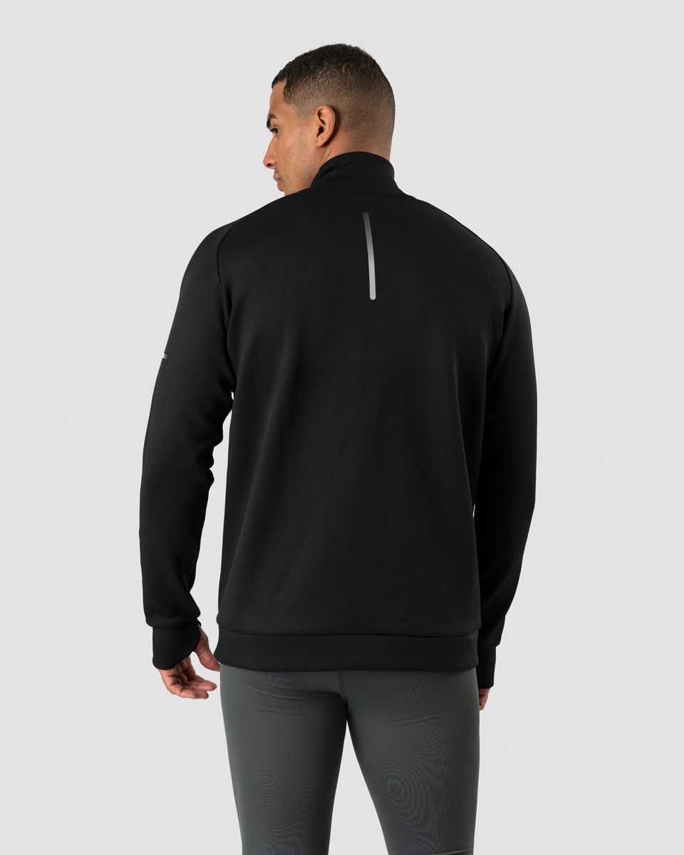 ICIW Mercury 1 4 zip crewneck Svarta | 326510GTM