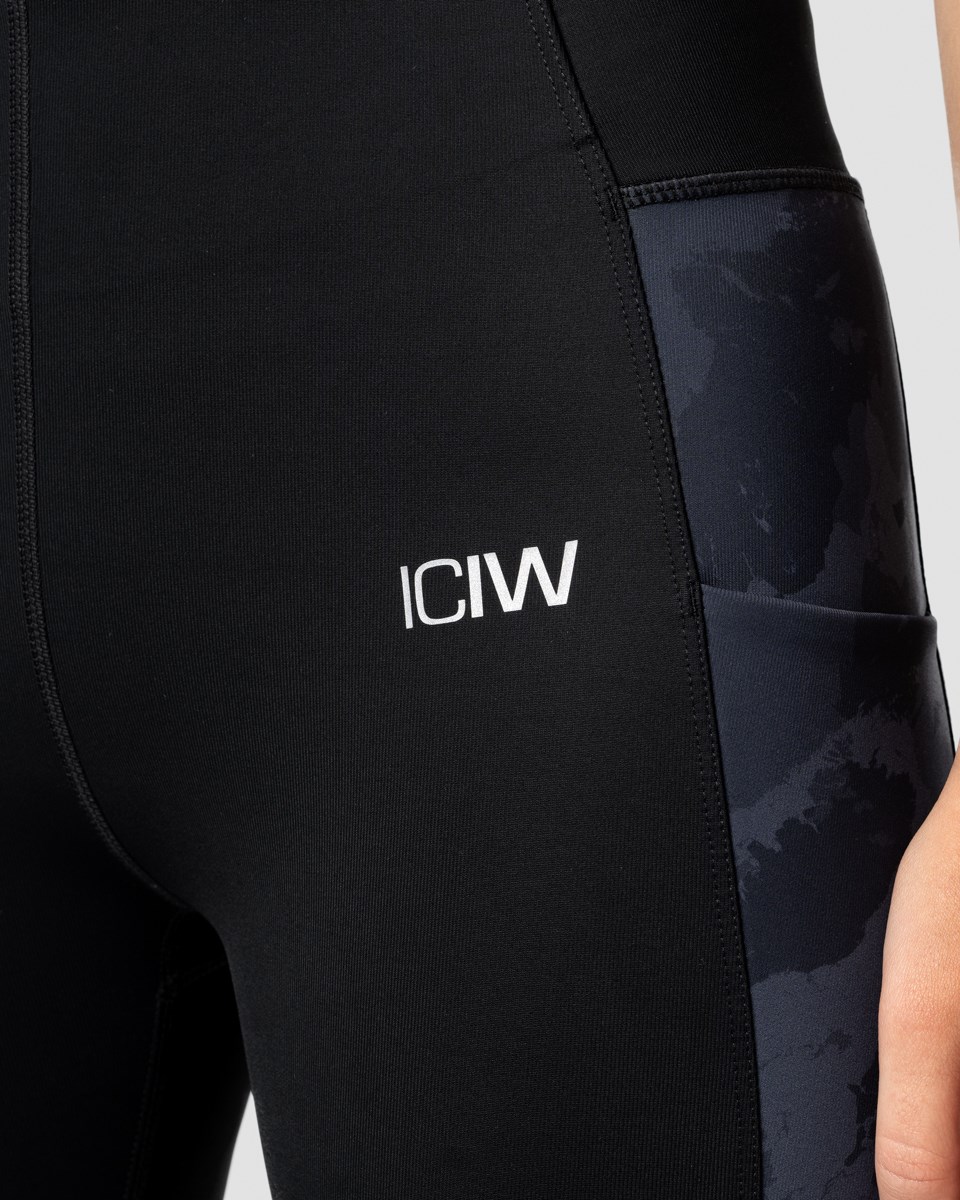 ICIW Mercury Compression Tights wmn Camo Mörkgrå | 467935KQI