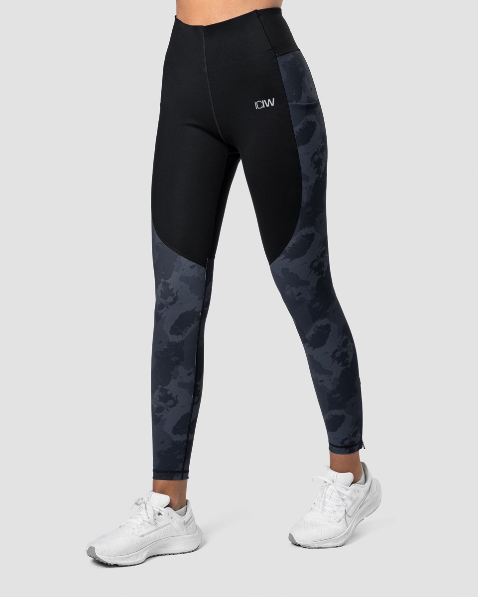 ICIW Mercury Compression Tights wmn Camo Mörkgrå | 467935KQI