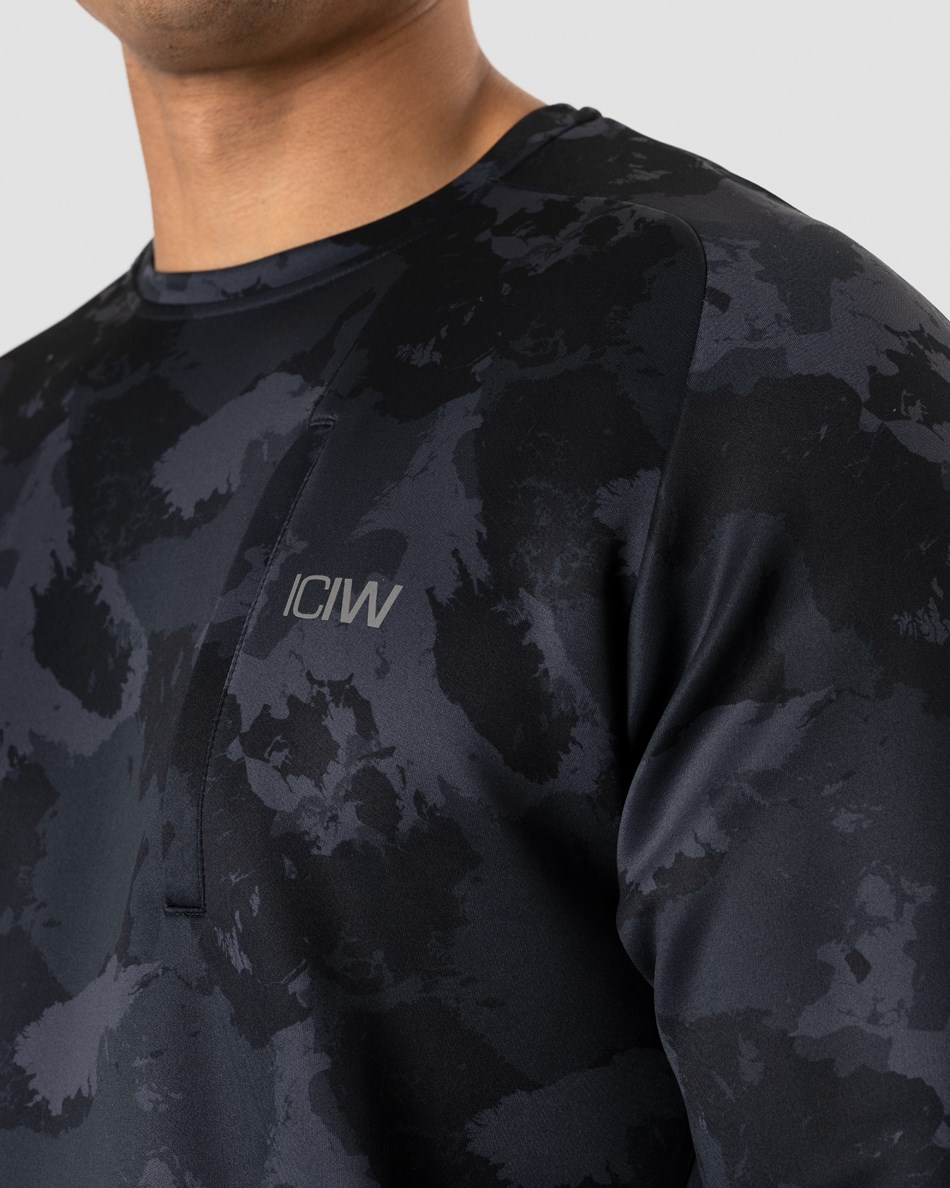 ICIW Mercury Crewneck Camo Mörkgrå | 627519IOX