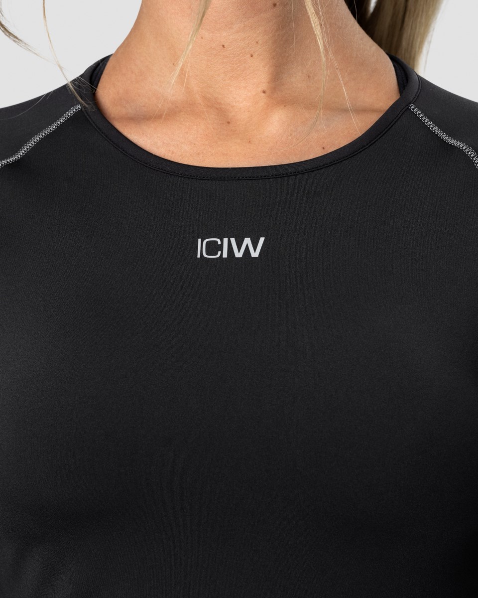 ICIW Mercury Reflective Long Sleeve Svarta | 789134LTB