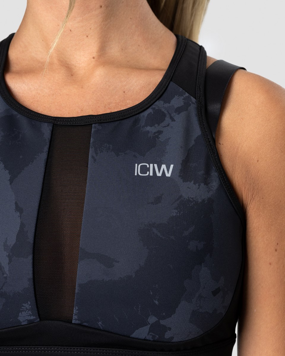 ICIW Mercury Sports Bra Camo Mörkgrå | 653149FPT