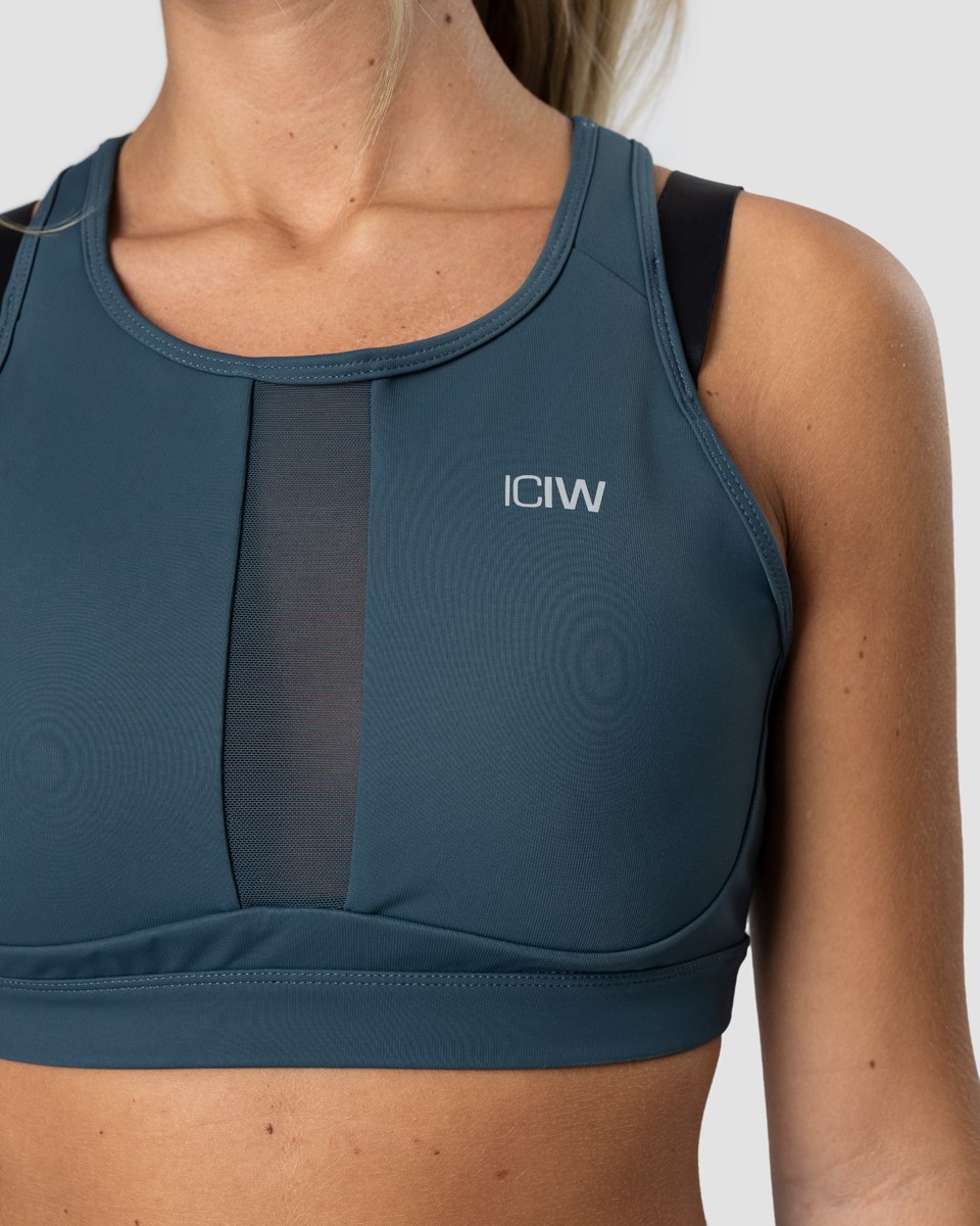 ICIW Mercury Sports Bra Dk Teal Mörkblå | 406193UQK