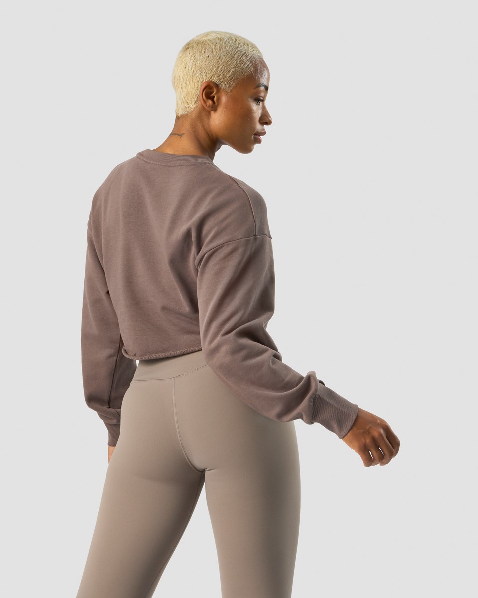 ICIW Nimble Cropped Crewneck Dusty Bruna | 309567FPD