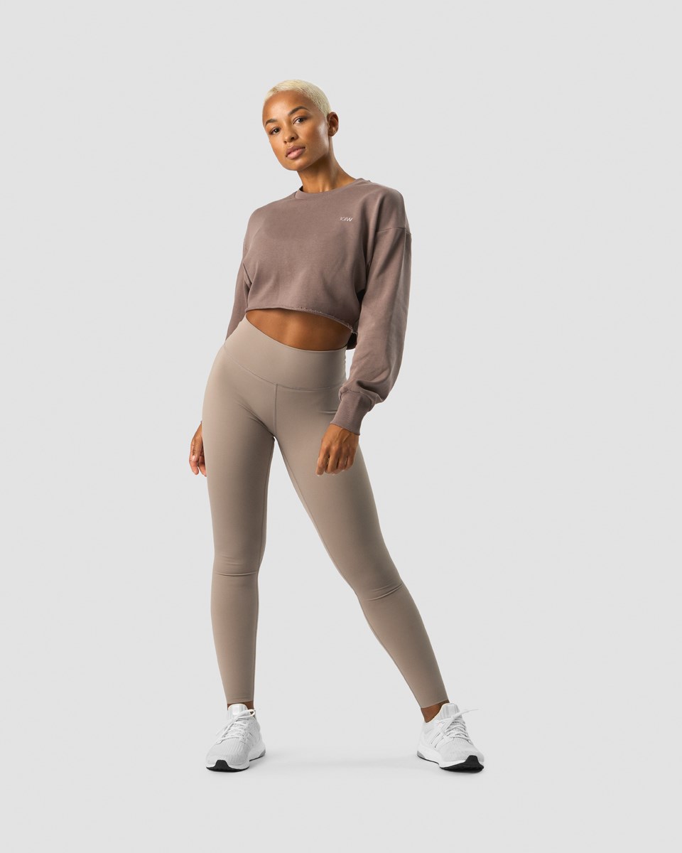 ICIW Nimble Cropped Crewneck Dusty Bruna | 309567FPD