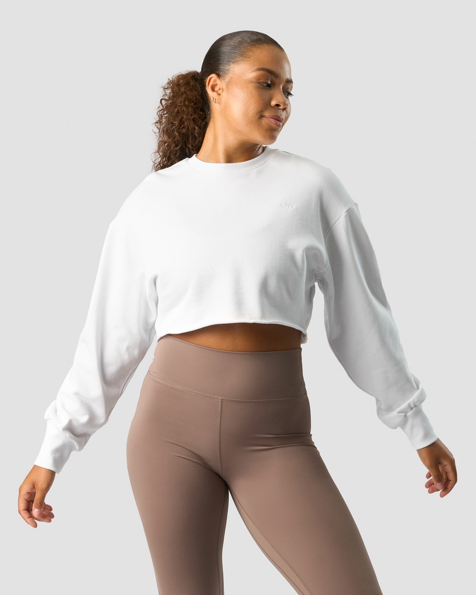 ICIW Nimble Cropped Crewneck Vita | 872063IDT