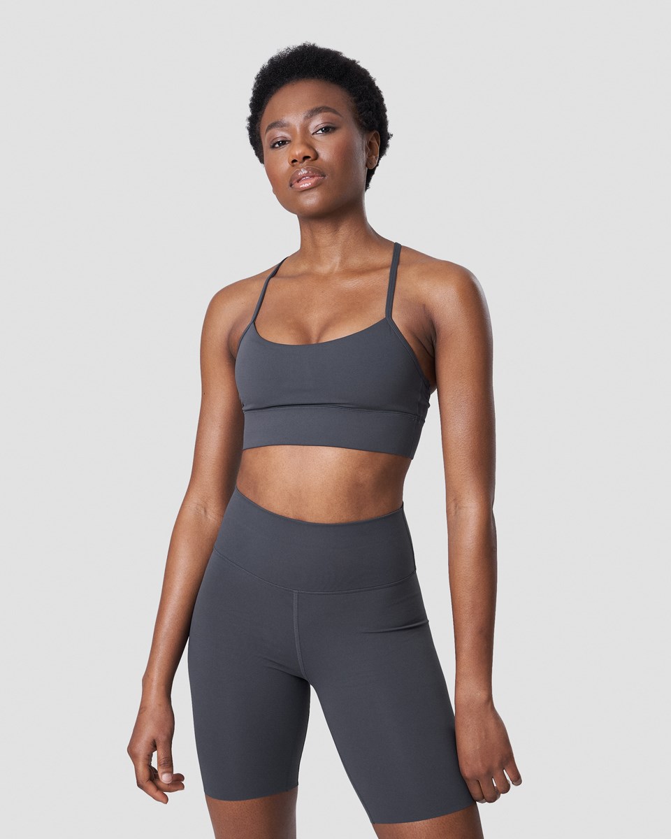 ICIW Nimble Snörade Sports Bra Anthracite Mörkgrå | 734108IEO